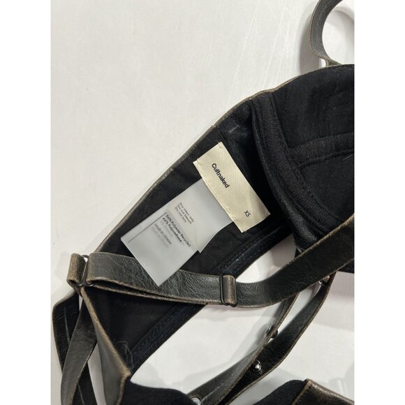 Cultnaked Faux Leather Bra Top in Burnt - Picture 4 of 4